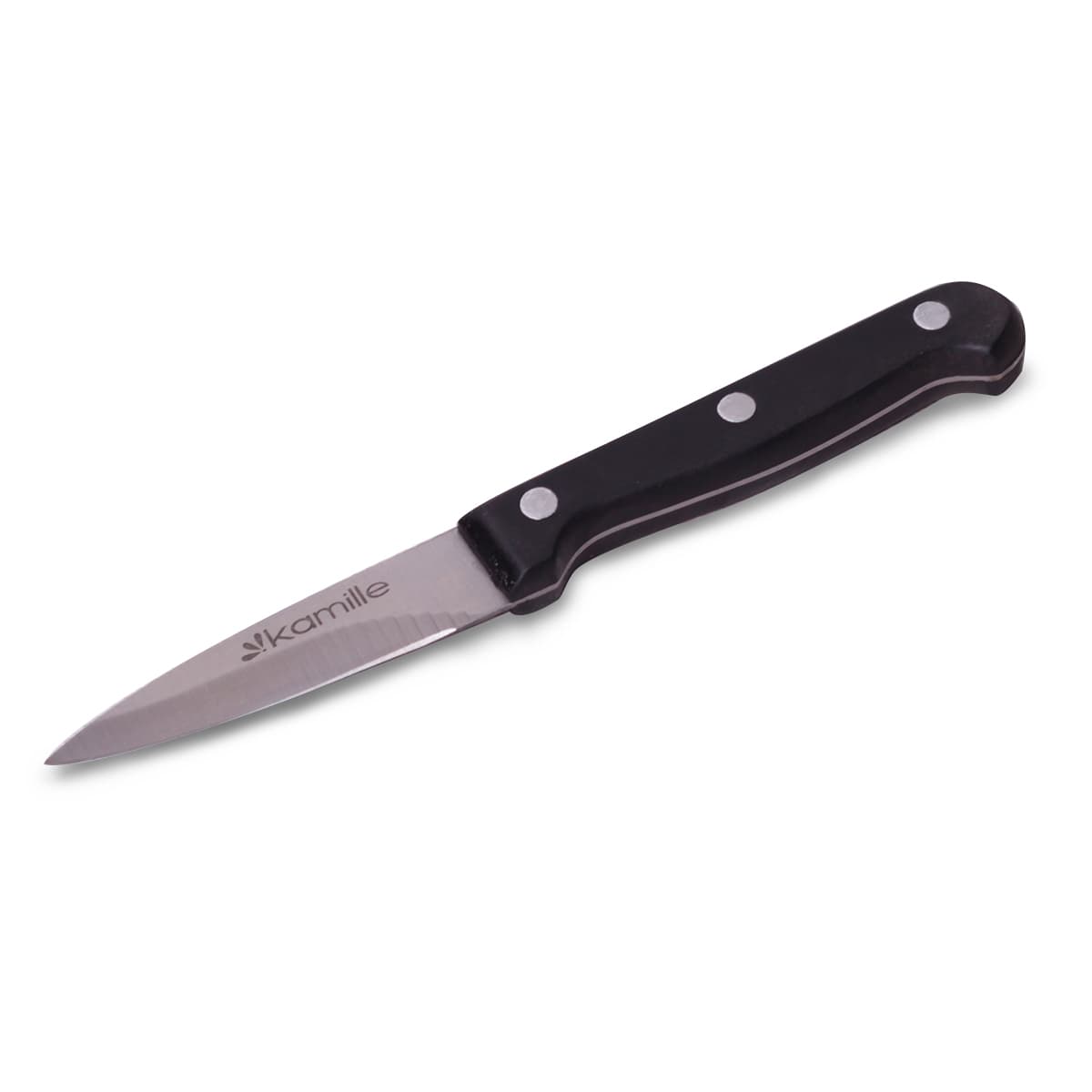 Нож кухонный для чистки и нарезки овощей Kamille КМ-5104 (лезвие 7,5 см; рукоятка 10 см)
